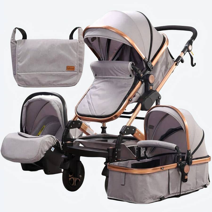 Poussette 3 en 1 pour nouveauné Areu Bébé