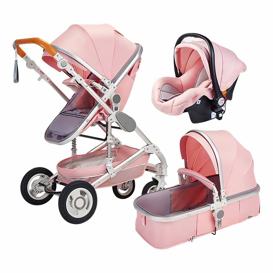 Poussette 3-en-1 moderne pour bébé – Image 7