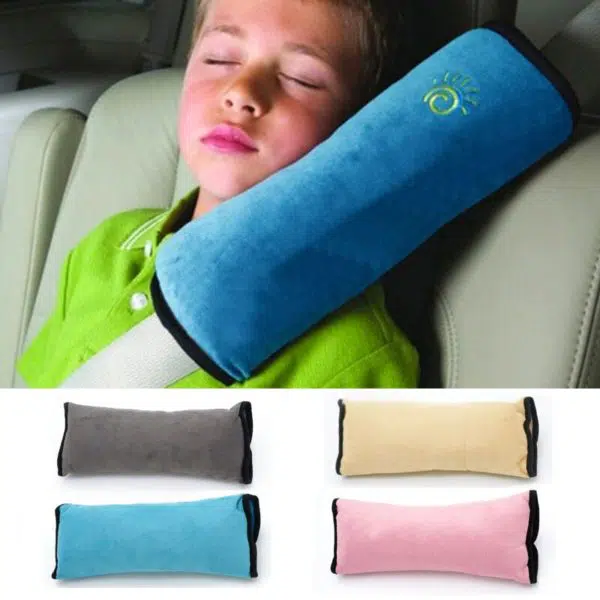 Coussin d'épaule rembourré pour ceinture de sécurité à plusieurs coloris