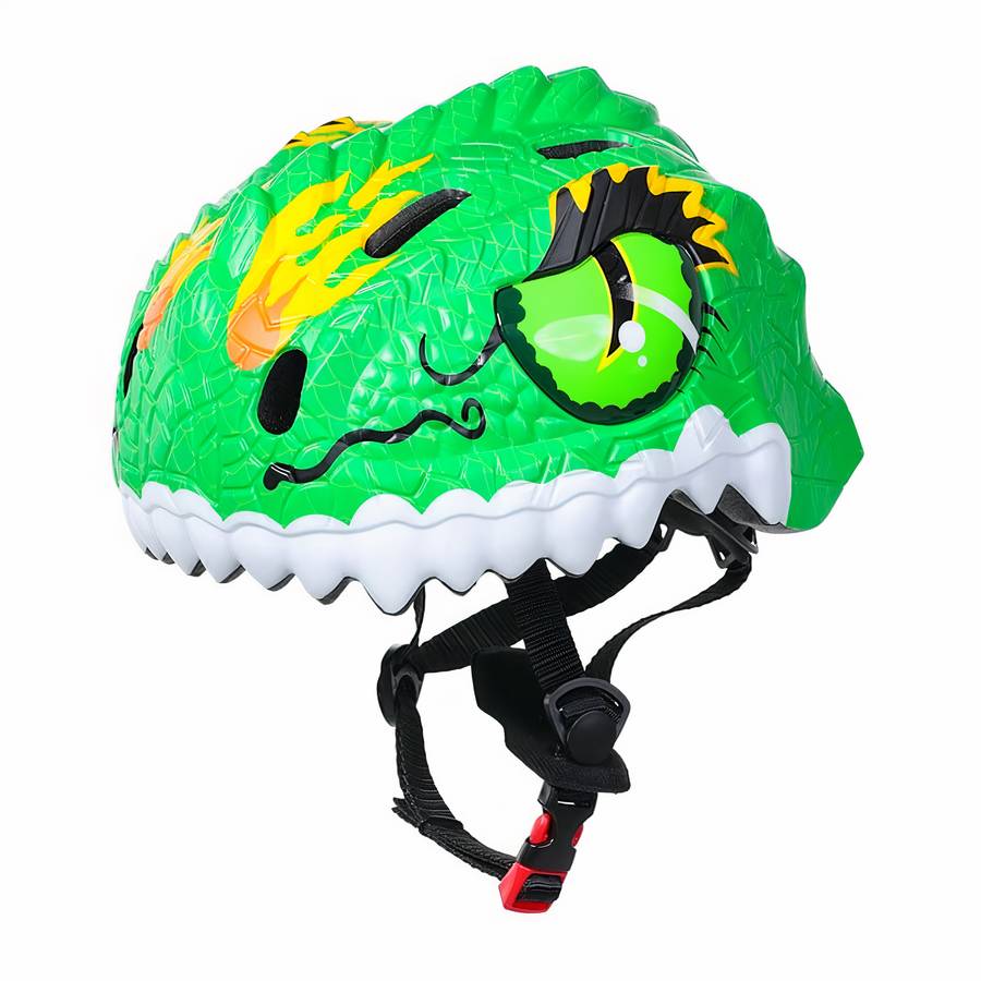 Casque de vélo à motif de dinosaure 3D pour enfants – Image 4