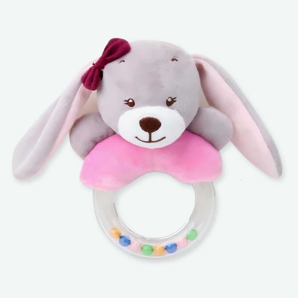 imge Jouets de dessin animé avec poussette sur un fond bleu clair