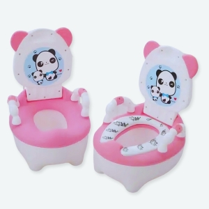 pot pour bébé à motif dessin animé de couleur Rose et blanc