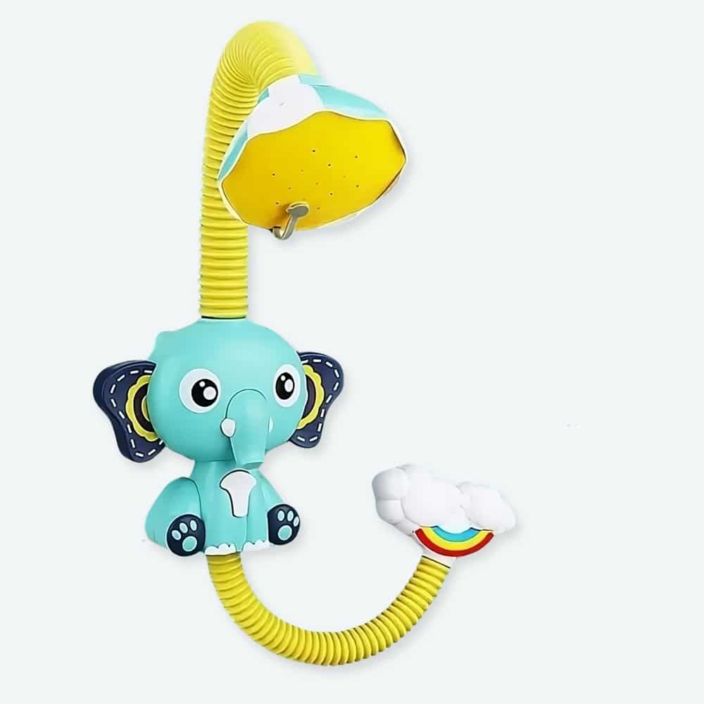 Jouet de bain à jet d'eau électrique en forme d'éléphant bleu