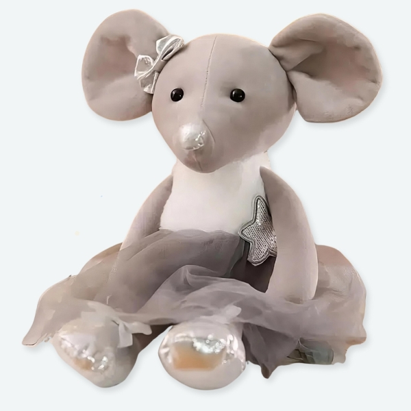 Peluche en forme de rat à plusieurs coloris pour bébé de 0 à 12 mois