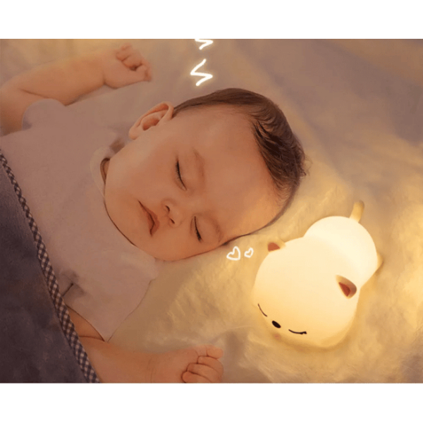 Lampe LED colorée en silicone avec capteur tactile bebe