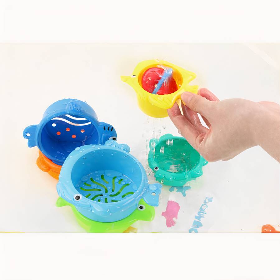 Jouet de bain flottant en forme d’animaux de mer pour bébé – Image 5