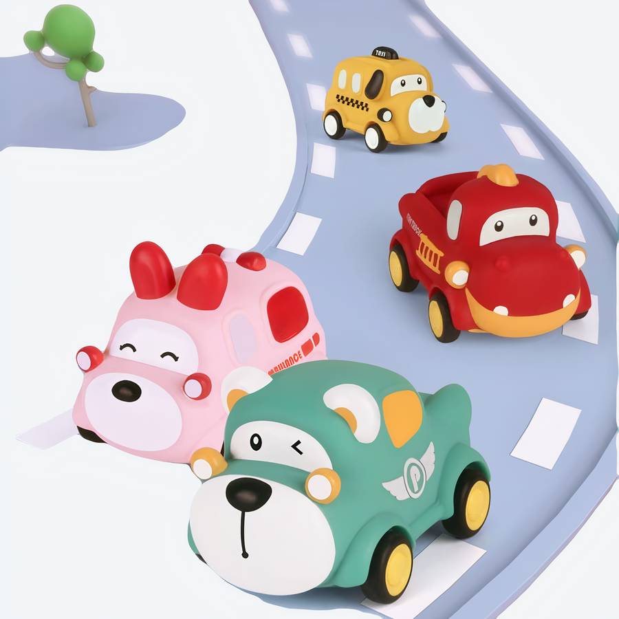 Voiture bébé en bois Pastel Plan Toys - BamBinou