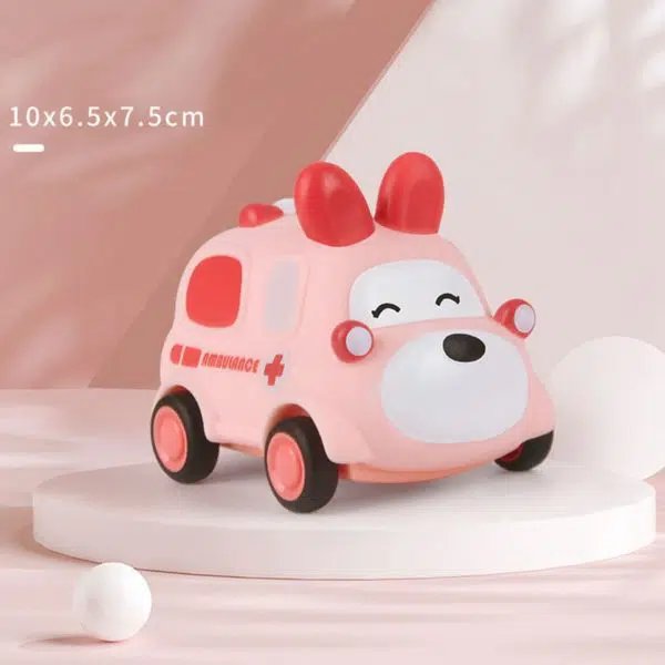 Voiture jouet Montessori en caoutchouc pour enfants – Image 4