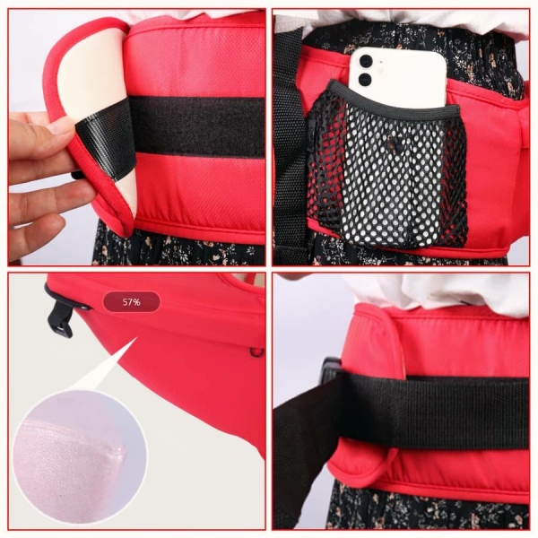 Porte-bébé ergonomique avec tabouret de hanche – Image 4