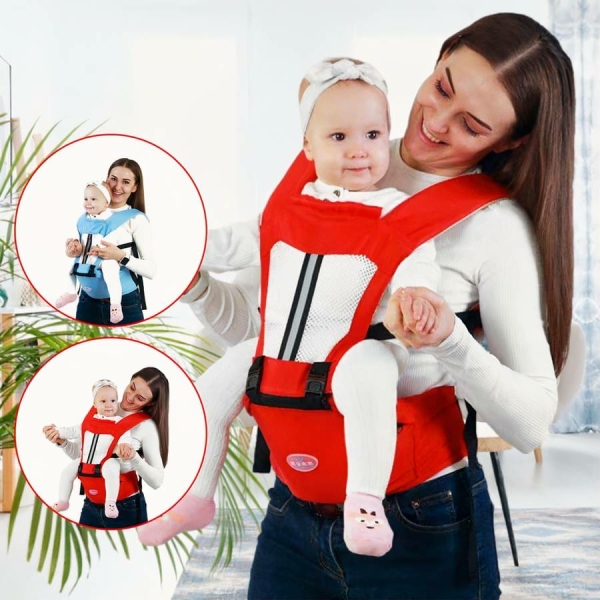 Porte-bébé ergonomique avec tabouret de hanche – Image 3