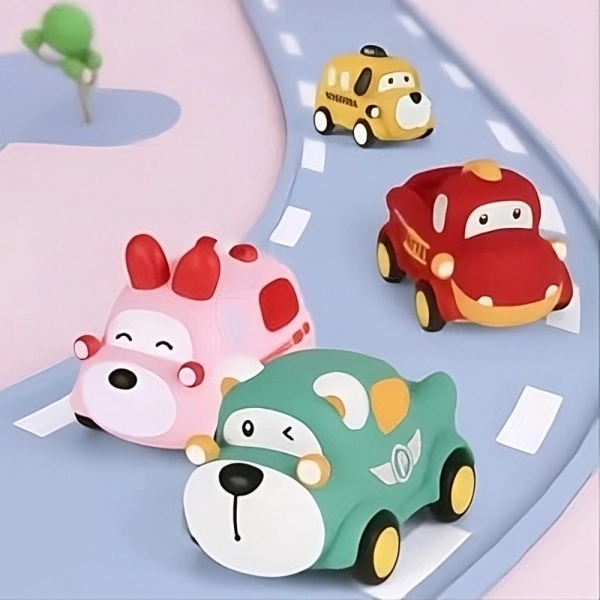 Voiture jouet Montessori en caoutchouc pour enfants – Image 8