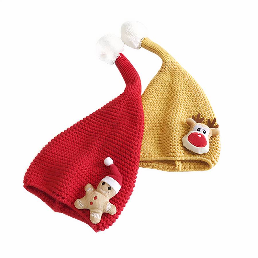 Bonnet de noël en tricot pour bébé fille et garçon – Image 4