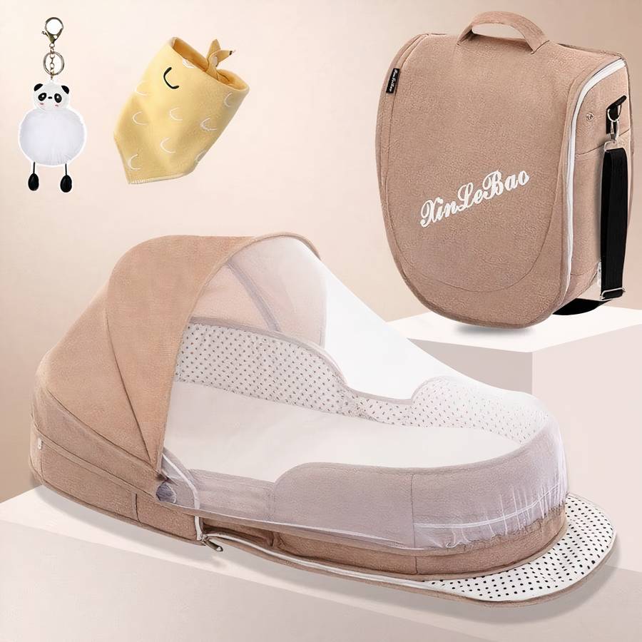 Berceau de voyage Portable avec moustiquaire pour bébé – Image 5