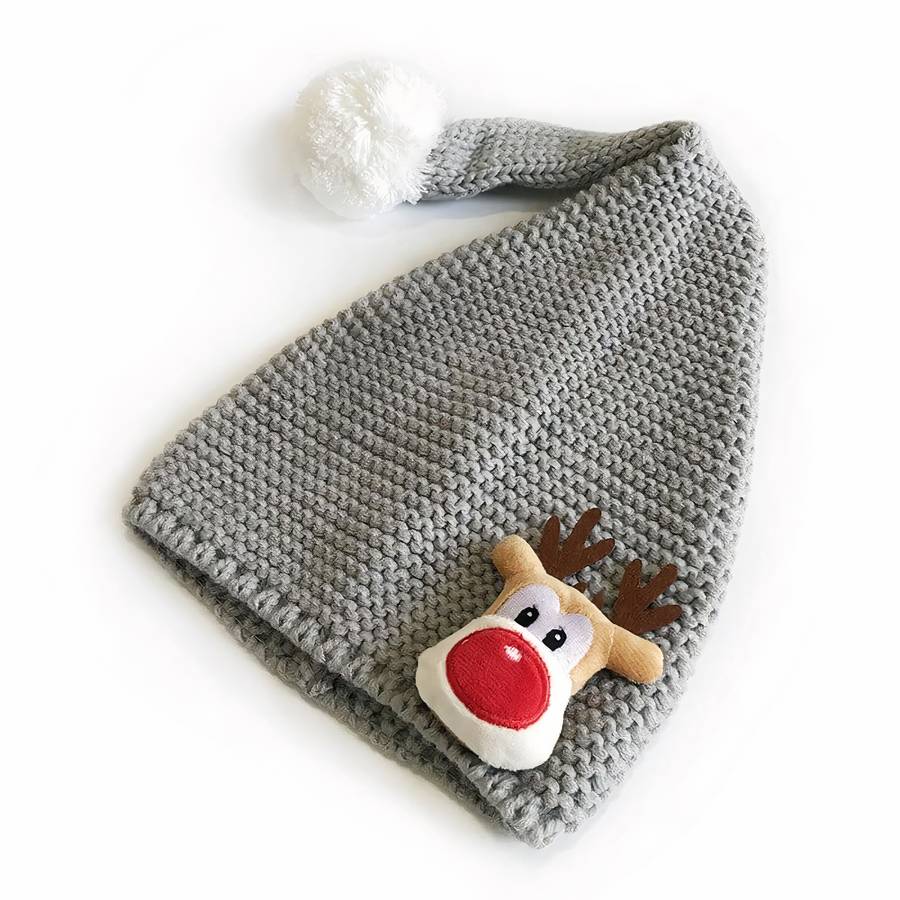 Bonnet de noël en tricot pour bébé fille et garçon – Image 6