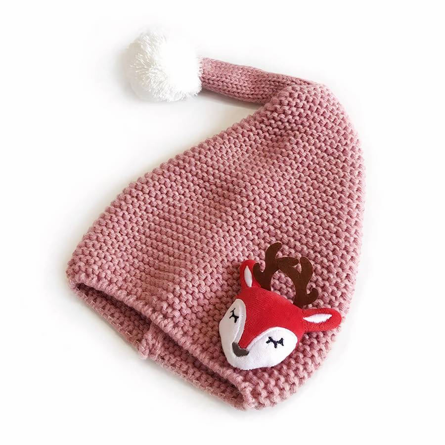 Bonnet de noël en tricot pour bébé fille et garçon – Image 7