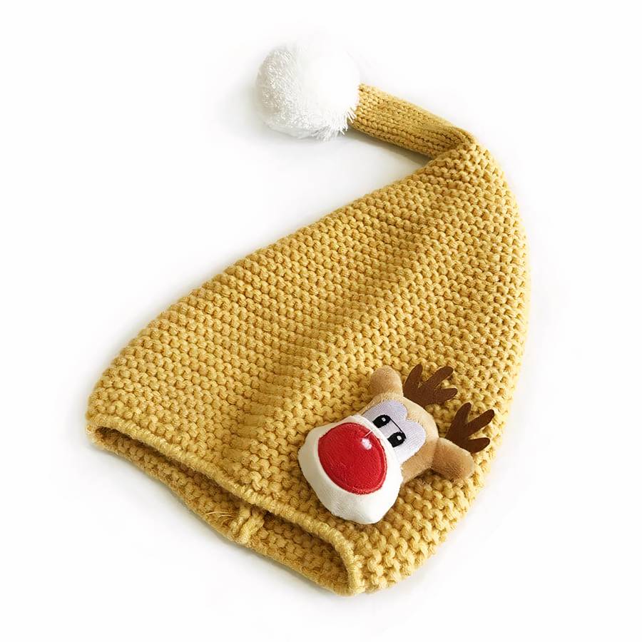 Bonnet de noël en tricot pour bébé fille et garçon – Image 10