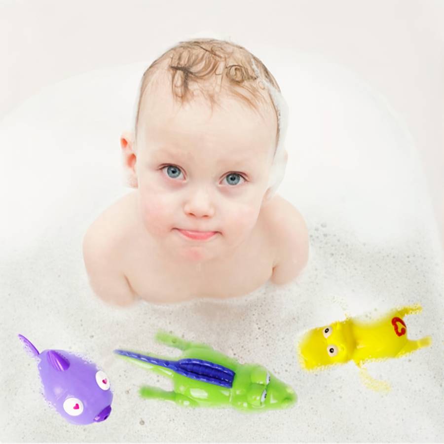 Lot de 03 pièces jouet de bain crocodile pour bébé – Image 4