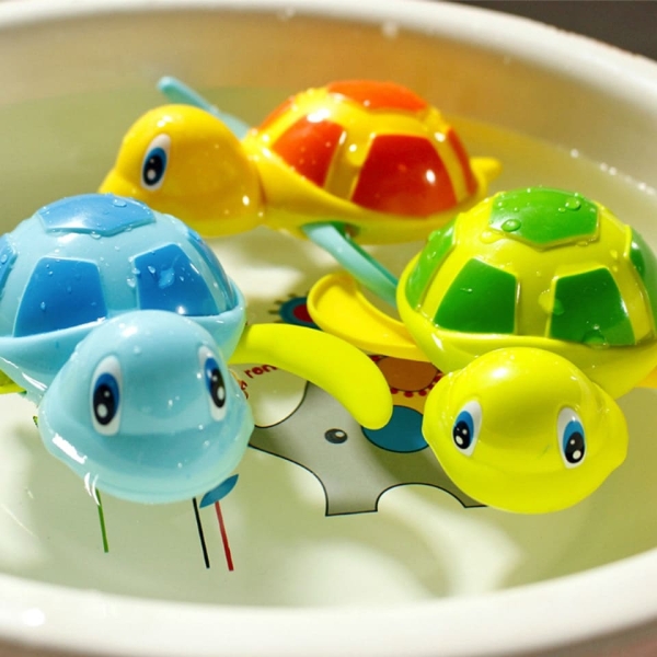 Lot 3 pièces jouet de bain tortue pour bébé 41586 wdi8bg