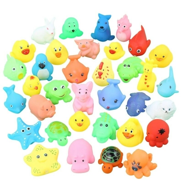 Lot de 10 jouets de bains en forme d'animal pour bébé 41741 596ap2
