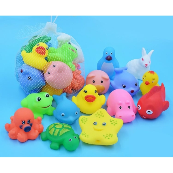 Lot de 10 jouets de bains en forme d'animal pour bébé 41741 zsqvce
