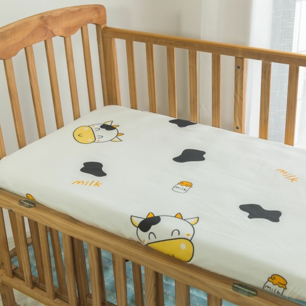 Drap-housse de lit en coton doux à motif animal pour bébé 43500 7sttmi