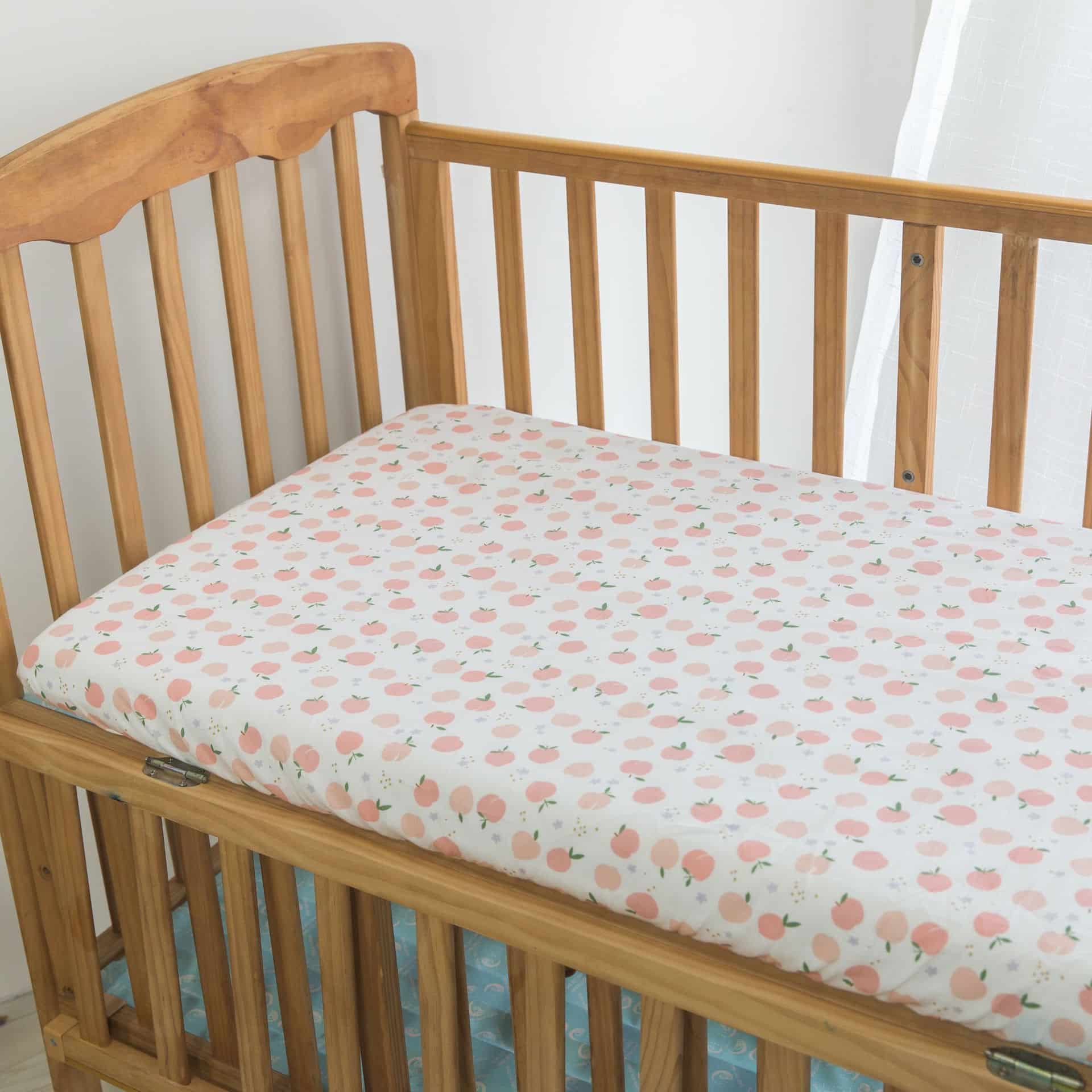 Drap-housse de lit en coton à motif fruit pour bébé