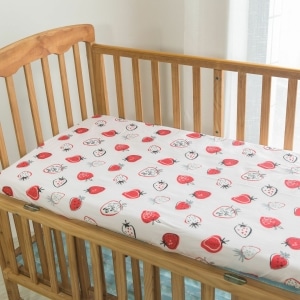 Drap-housse de lit en coton à motif fruit pour bébé