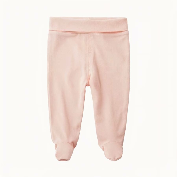 Pantalon à pied 100% coton pour bébé 1 à 6 mois -3