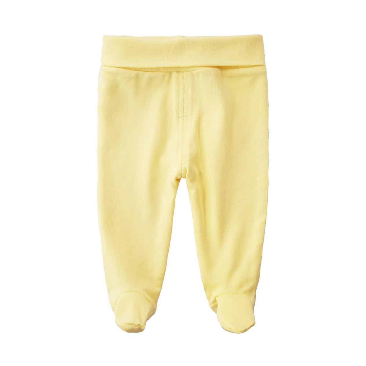 Pantalon à pied 100% coton pour bébé 1 à 6 mois -2