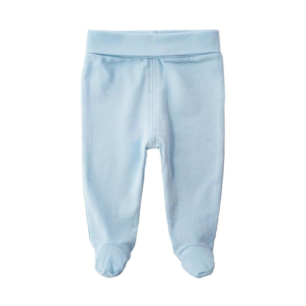 Pantalon à pied 100% coton pour bébé 1 à 6 mois