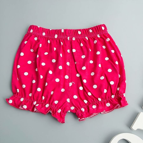 Short bouffant en coton motif pois pour bébé – Image 9