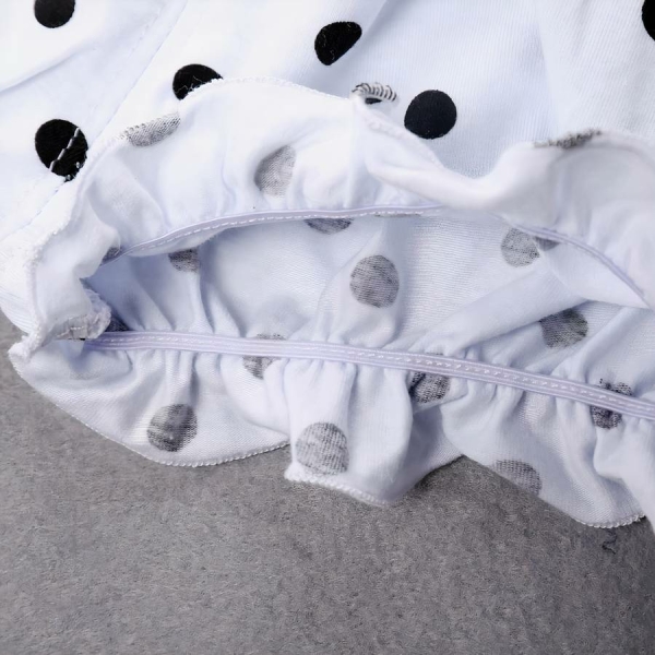 Short bouffant en coton motif pois pour bébé – Image 2