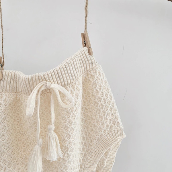 Short tricoté en coton pour bébé Short tricote en coton pour bebe2