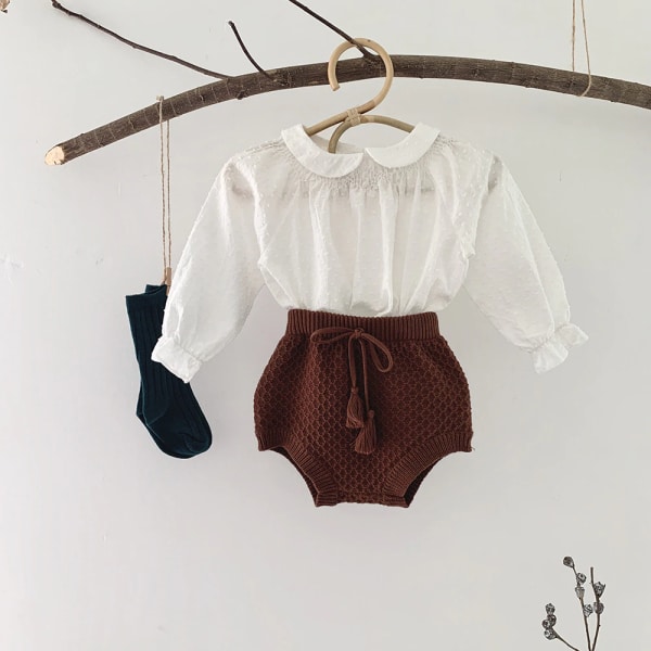 Short tricoté en coton pour bébé Short tricote en coton pour bebe3