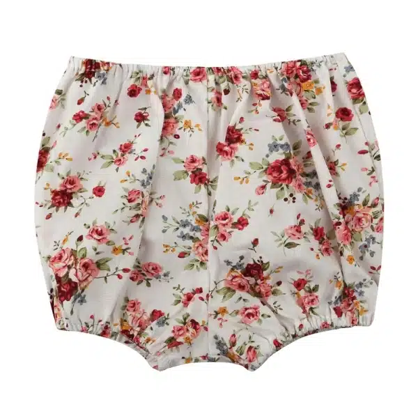 Short bloomer à motif fleur pour bébé