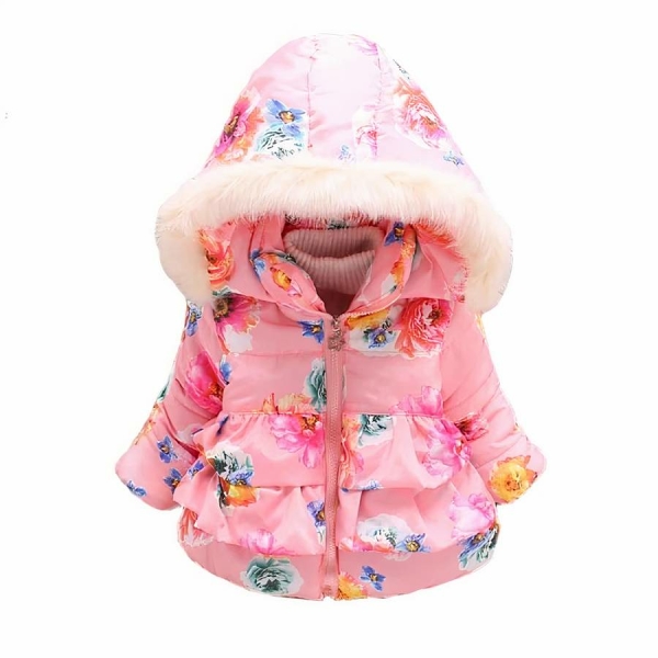 Parka florale avec capuche – Image 6