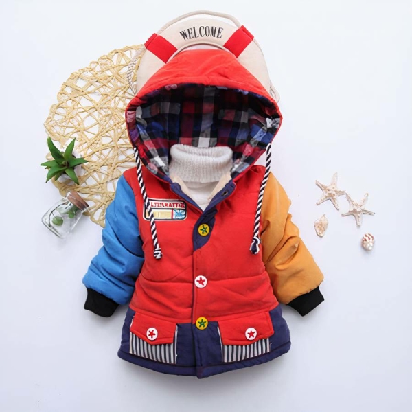 Manteau épais en peluche pour bébé-1