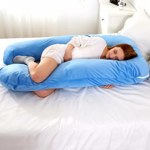 Coussin d'allaitement polaire doux – Image 3