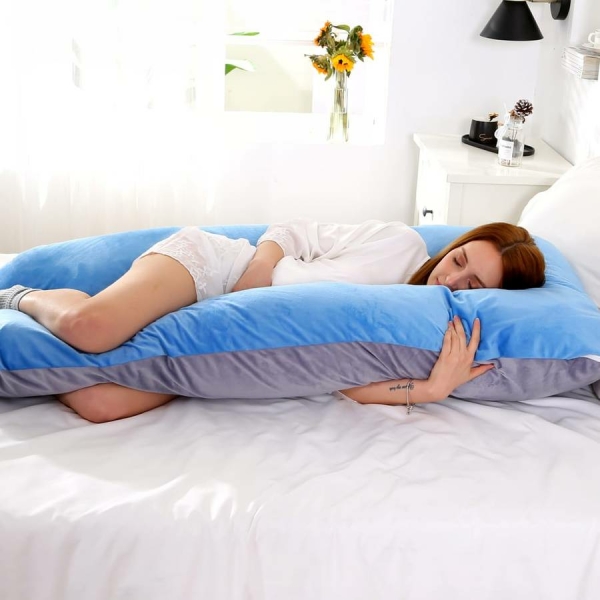 Coussin d'allaitement polaire doux – Image 2