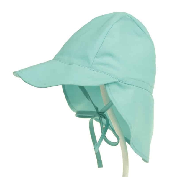 Casquette de bain ajustable pour bébé protection UPF 50+ Light green solid chapeau de soleil pour bebe spf 50 c variants 12