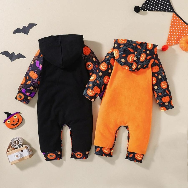 Combinaison d'halloween bébé à capuche – Image 4
