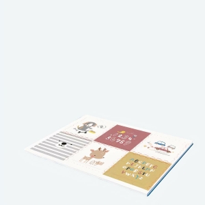 Tapis de jeu beige pour enfant en puzzle 6 pièces