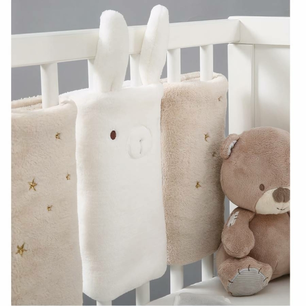 Tour de lit en peluche ourson pour bébé – Image 4