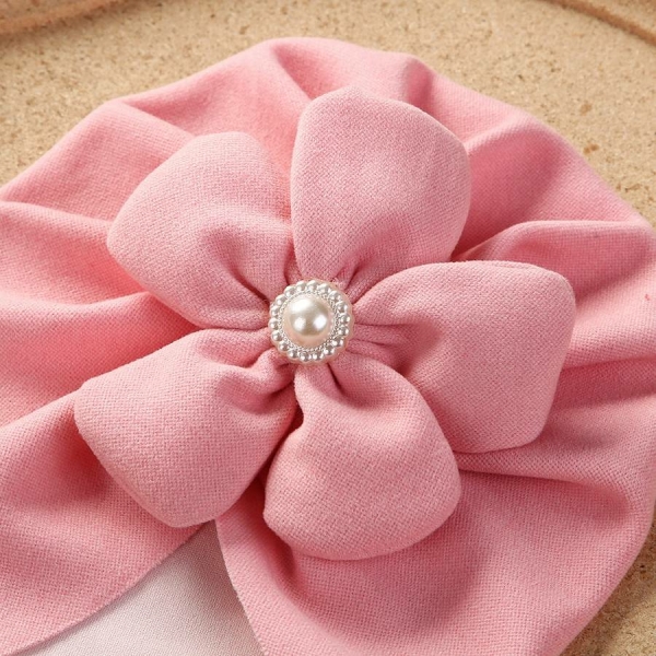 Turban chaud à fleurs pour bébé fille – Image 4