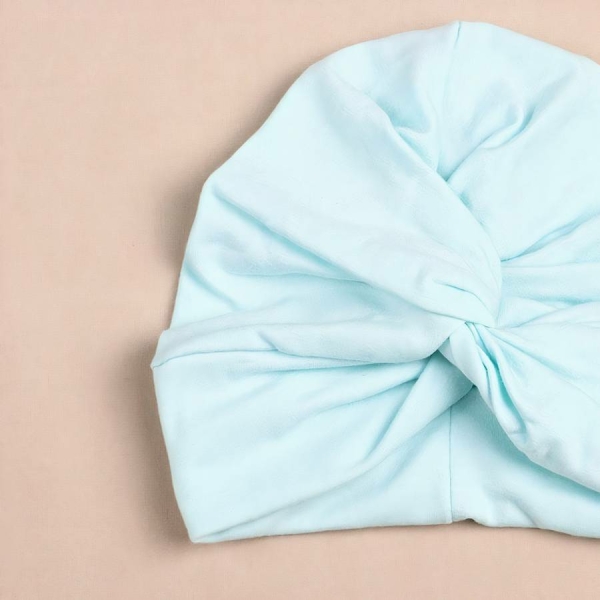 Turban en coton  torsadé et noué  pour bébé – Image 3