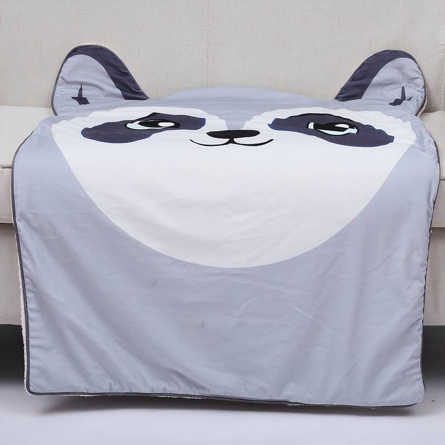 Jolie couverture chaude et douce en forme de raton laveur  pour bébé – Image 2