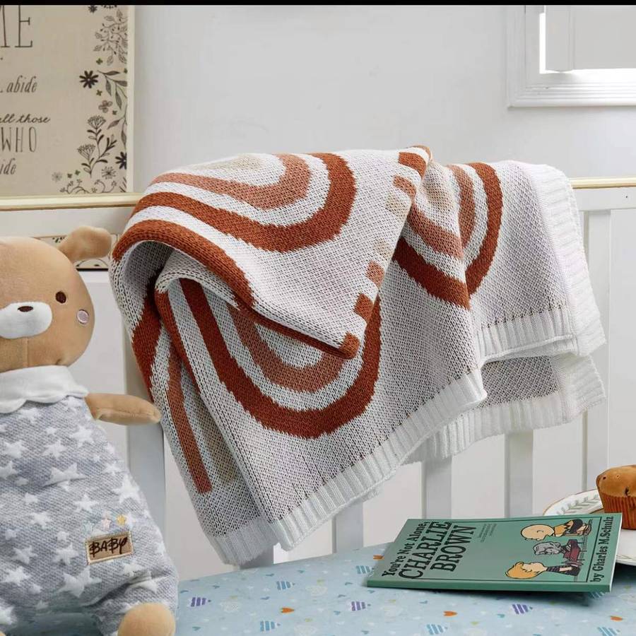 Couverture arc en ciel pour bébé – Image 4