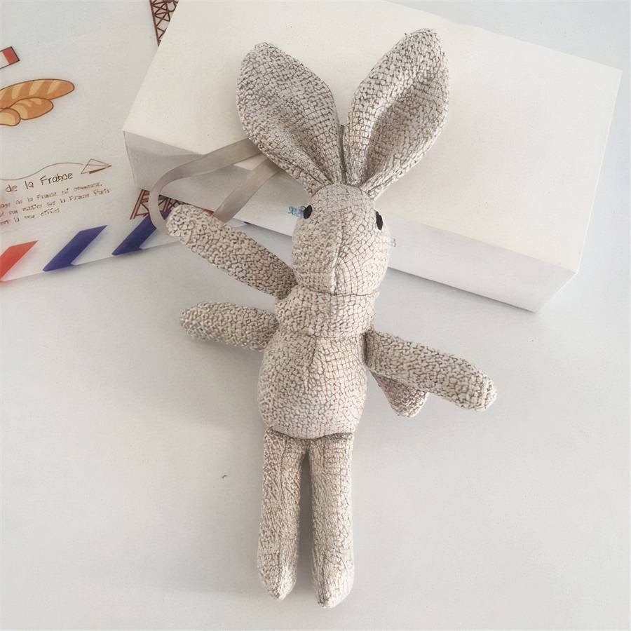 Doudou lapin vintage pour bébé – Image 3