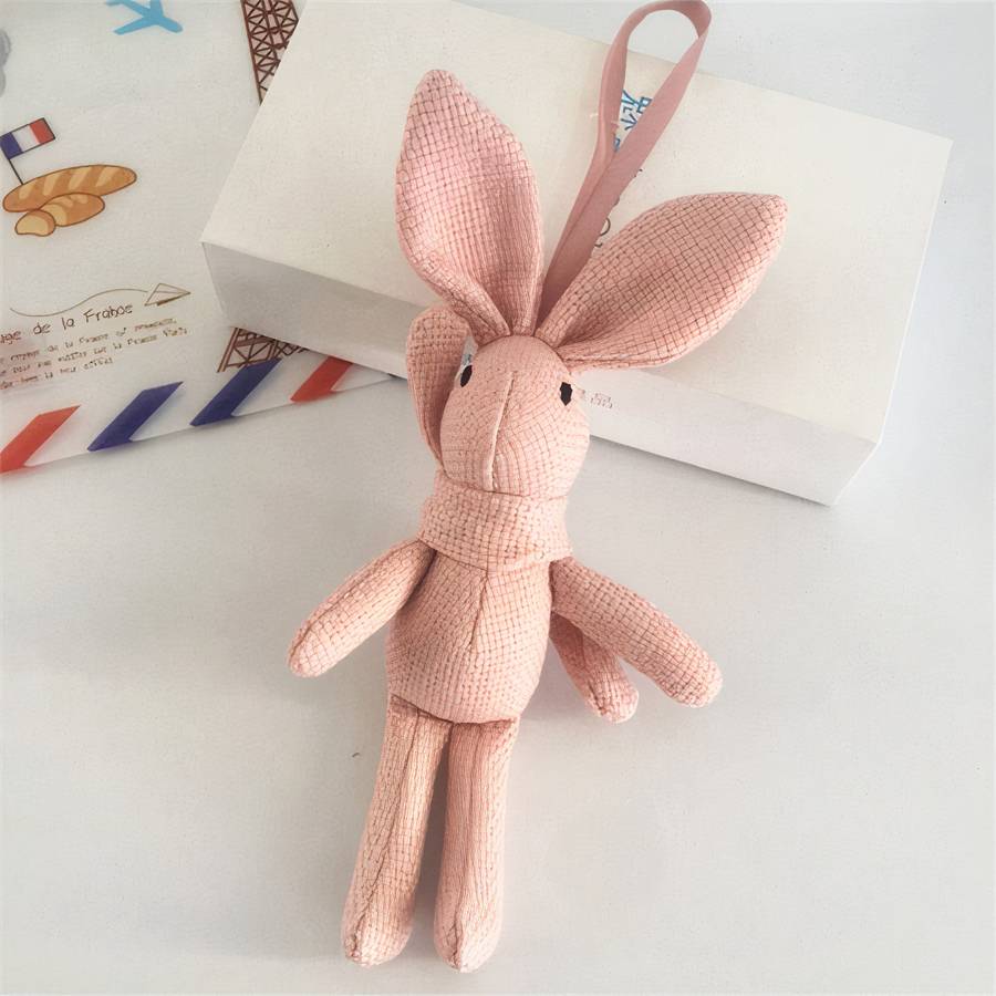 Doudou lapin vintage pour bébé – Image 2