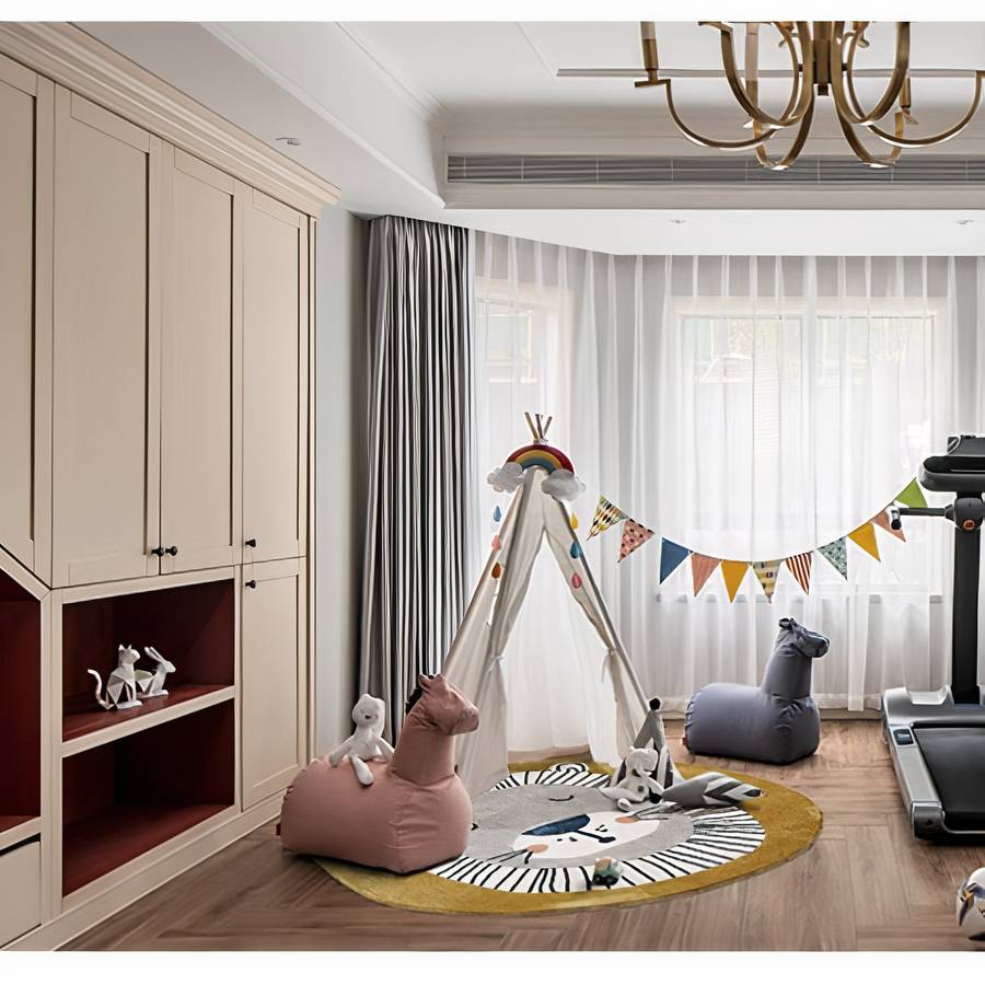 Tapis de sol bébé animaux de la jungle mignons – Image 4